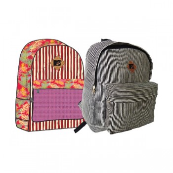 MOCHILA MTV PORTANOTEBOOK 1 BOLSILLO RAYADA