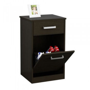 MESA DE LUZ CON BOTINERO CENTRO ESTANT MLB WENGUE