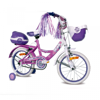 BICICLETA PLAYERA STARK DAMA FLORES RODADO 16 MOD 6095