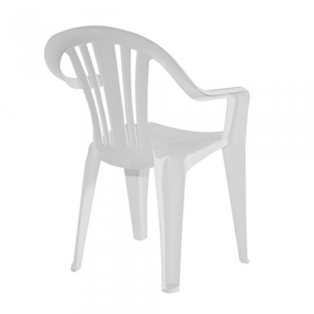 SILLA PLASTICA BLANCA DE JARDIN GARDENLIFE NATAL