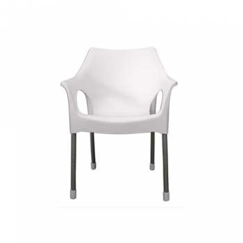 SILLON LAURY ZAFIRO BLANCO PLASTICO INTERIORES Y EXTERIORES