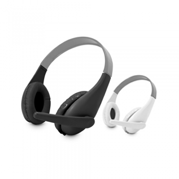AURICULAR HEADSET PANACOM HO9835 CON MICROFONO NEGRO BLANCO