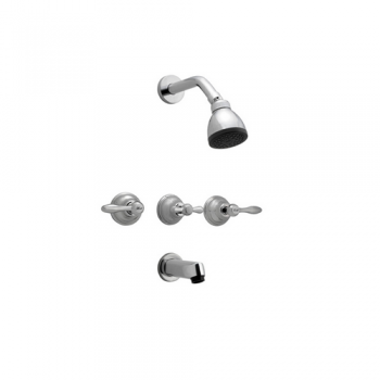 GRIFERIA PARA BAÑERA CON TRANSFERENCIA 703011 HYDROS KISS LEVER CROMADO