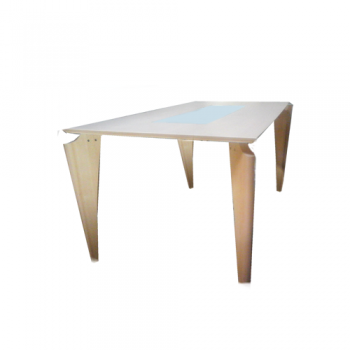 MESA LIVING COMEDOR TRANSIT ESCANDINAVA COLOR HAYA MELAMINA