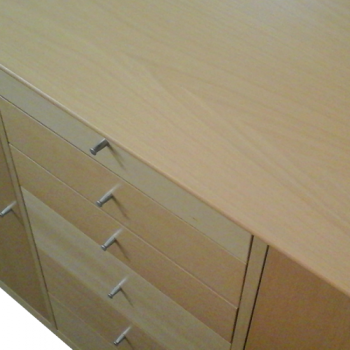 VAJILLERO MUEBLE LIVING COMEDOR TRANSIT MELAMINA COLOR HAYA