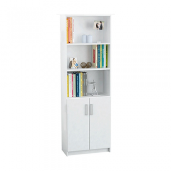 BIBLIOTECA CON PUERTAS BAJAS CENTRO ESTANT 6002 COLOR BLANCO