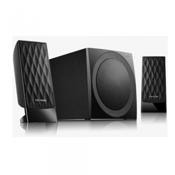 SISTEMA DE AUDIO MULTIMEDIA MICROLAB M300 2.1 SD USB 38W RMS RADIO FM