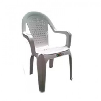 SILLA PLASTICA PINO JARDIN Y EXTERIORES BLANCA APILABLE