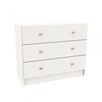 CHIFONIER CENTRO ESTANT CM100BL 3 CAJONES BLANCO