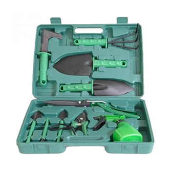 KIT DE JARDINERIA VALIJA SET 10 HERRAMIENTAS JARDIN HUERTAS