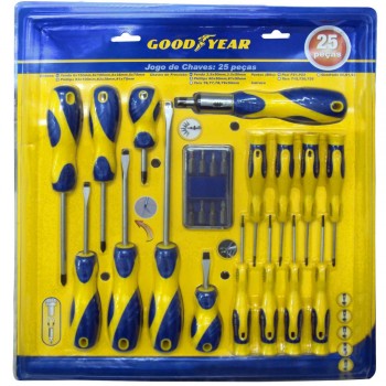 SET 25 DESTORNILLADORES GOOD YEAR 900550 PLANA PHILIPS TORX