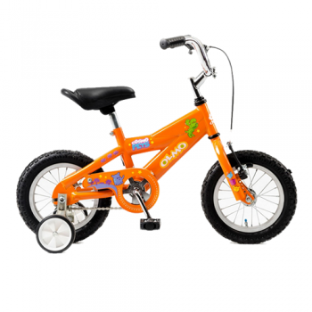 RODADO 12 OLMO BICICLETA INFANTIL COSMO PETS NARANJA