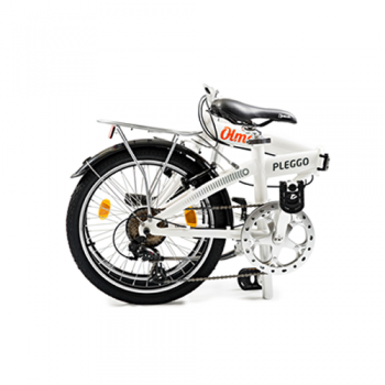 RODADO BICICLETA OLMO PLEGABLE PLEGGO FULL ALUMINIO 20 BLANCO VERDE