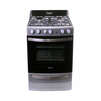 COCINA MULTIGAS WHIRLPOOL WFX56DG INOX 55CM 4 HORNALLAS