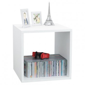 MODULO CUBO SIMPLE CENTRO ESTANT CU1 MELAMINA BLANCA