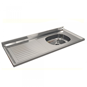 MESADA CENTRO ESTANT ACERO INOXIDABLE 1,20M