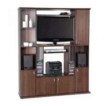 MODULAR TRACK PLATINUM 553 ESPACIO TV COLOR TABACO