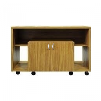 MESA DE TV RACK PLATINUM 2604 MELAMINA ROBLE