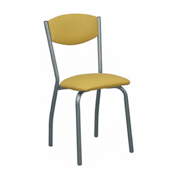 SILLA CAÑO PINTADO ALUMINIO SIDAL SOFIA MOSTAZA