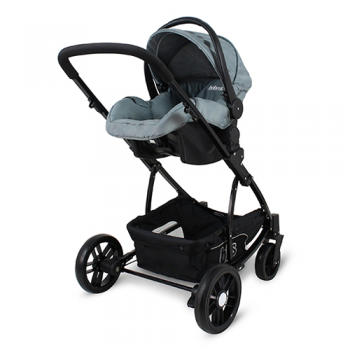 COCHE PASEO TRAVEL SYSTEM BEBESIT 1345TS-A NEGRO GRIS