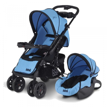 COCHE PASEO TRAVEL SYSTEM BEBESIT 1315TS-A NEGRO AZUL
