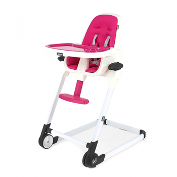 SILLA ALTA COMER BEBE GLEE A640A FUCSIA ALUMINIO PLEGABLE
