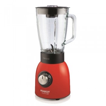LICUADORA PEABODY PE-SM181R ROJO VASO VIDRIO 600W