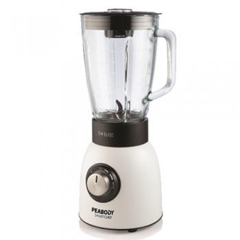 LICUADORA PEABODY PE-SM181R BLANCO VASO VIDRIO 600W