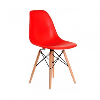 SILLA MONOCASCO EAMES ROJO