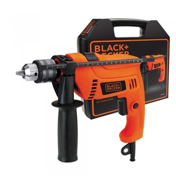 TALADRO PERCUTOR BLACK & DECKER HD555K CON MALETIN