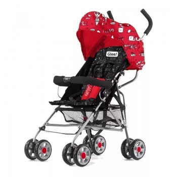 COCHE PASEO BEBE ALUMINIO GLEE A10C MILO LOCKETT ROJO NEGRO