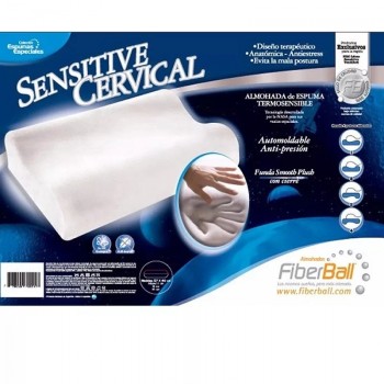 ALMOHADA SENSITIVE CERVICAL FIBERBALL ANATOMICA ANTIESTRESS