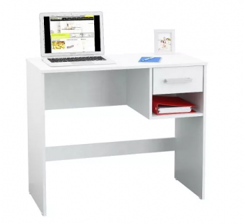 ESCRITORIO CENTRO ESTANT SC 109 MESA PARA PC 1 CAJÓN BLANCO