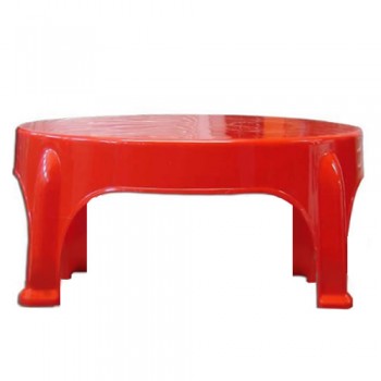 MESA RATONA INFANTIL DE PLASTICO CIRCULAR PUKET ROJO