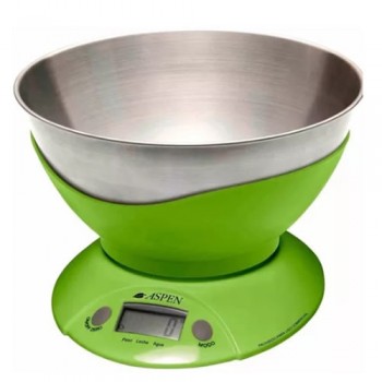 BALANZA DIGITAL DE COCINA ASPEN EK3555 LCD 3KG