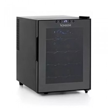 CAVA VINO VONDOM T12 NEGRO 12 BOTELLAS 33L ESPEJADO