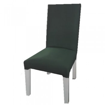 SILLA MADERA TAPIZADA ECOCUERO VERDE LIVING COMEDOR