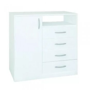 COMODA CHIFFONIER PLATINUM 921 BLANCO 4 CAJONES