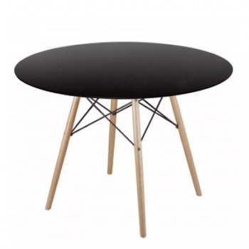 MESA CIRCULAR EAMES NEGRA 120 CM