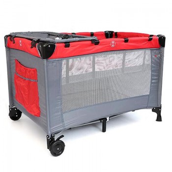 PRACTICUNA PLEGABLE LOVE 840 ROJO CON CAMBIADOR Y 2 ALTURAS