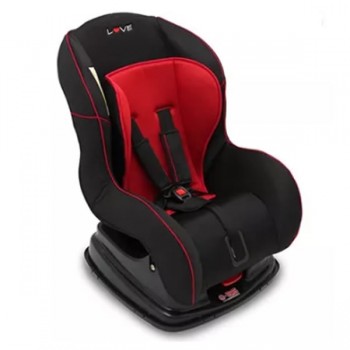 BUTACA BEBE LOVE 2021 NEGRA LINEA ROJA