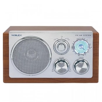 RADIO AM FM DE MADERA Y ALUMINIO NOBLEX RX40M