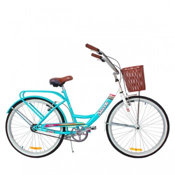 BICICLETA PLAYERA STARK DAMA CANASTO RODADO 26 MOD 6080