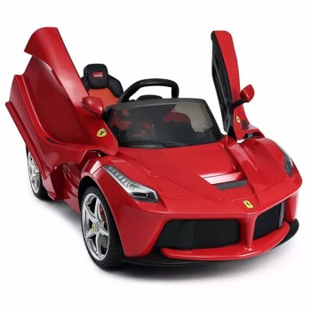 AUTO A BATERÍA PARA NIÑOS LA FERRARI 12V ROJO