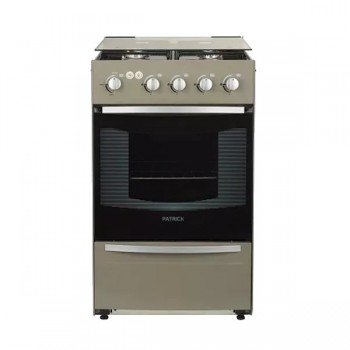 COCINA MULTIGAS PATRICK CPF9651MVS PLATA 4 HORNALLAS 51CM