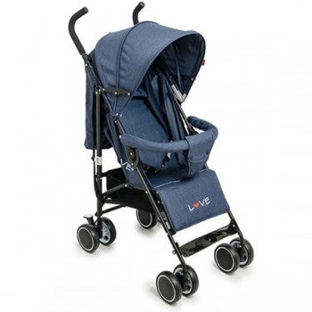 COCHE PARAGUITAS BEBE LOVE 191 AZUL CON CAPOTA