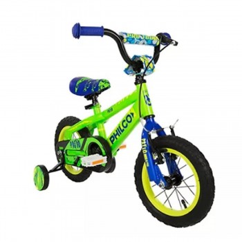 BICICLETA DE NIÑO RODADO 12 PHILCO VERDE