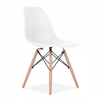 SILLA EAMES MONOCASCO BLANCO