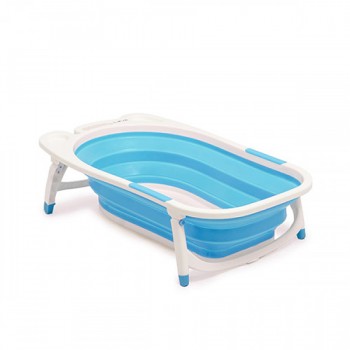 BAÑERA PLÁSTICA PLEGABLE ACORDEON LOVE B319 CELESTE 60 LTS