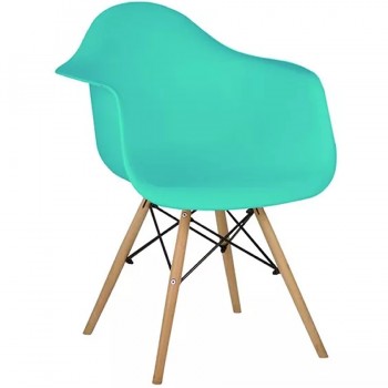 SILLON MONOCASCO EAMES VERDE TIFANY CON APOYA BRAZOS